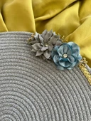 DecoHandy 39cm Çiçekli Jüt Örme Supla Amerikan Servis thumbnail 2