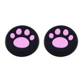 4'lü Pembe Sevimli Kedi Pati Silikon Koruyucu Kapak PS4 PS3 PS2 XBOX360 XBOXONE WIIU Oyun Kolu Joystick - 2