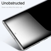 Samsung Galaxy Note10 Plus 0.3mm 9H Sertlik 3D Kavisli Tam Ekran Cam Ekran Koruyucu Siyah - 7