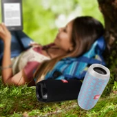 T G TG117 Taşınabilir Bluetooth Stereo Hoparlör Siyah Dahili Mikrofon Eller Serbest Arama TF Kart AUX FM - 10