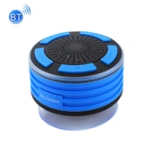 F013 Mini Taşınabilir IPX7 Su Geçirmez Bluetooth 4.0 Stereo Hoparlör Renkli LED Işık ve Vakumlu Tabanlı Mikrofonlu FM Radyo Destekli 10m Bluetooth Mesafesi - 1