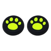 4'lü Yeşil Kedi Pati Silikon Koruyucu Kapak PS4 PS3 PS2 Xbox360 XboxOne WiiU Joystick - 2