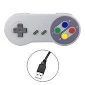 USB Kablolu Karışık Renkli Bilgisayar Oyun Kolu Kontrol Cihazı - 1