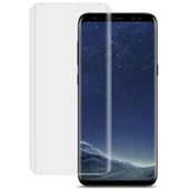 IMAK 9H 3D Kavisli Tam Ekran Temperli Cam Filmi Galaxy S9 Plus Şeffaf - 1