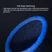 Karbon Fiber Nefes Alabilir Oyun Parmak Kılıfı Başparmak ve İşaret Parmak Siyah - 5
