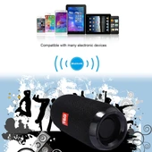 T G TG117 Taşınabilir Bluetooth Stereo Hoparlör Siyah Dahili Mikrofon Eller Serbest Arama TF Kart AUX FM - 8