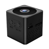 Q16 Mini WiFi Kablosuz Ağ Aksiyon Kamerası Geniş Açı Kayıt Cihazı Gece Görüşü ve Hareket Algılama Siyah - 2