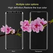 IMAK 9H 3D Kavisli Tam Ekran Temperli Cam Filmi Galaxy S9 Plus Şeffaf - 3