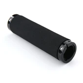 AG36 Alaşımlı Kilit Halkalı Süngerli Bisiklet Gidon Tutamağı Siyah 130mm - 2