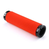 AG36 Alaşımlı Kilit Halkalı Süngerli Bisiklet Gidon Kavrama Kırmızı 130mm - 2