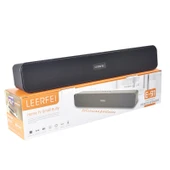 LEERFEI E91 10W Uzun Çubuk Şekilli Çift Hoparlörlü Bluetooth Ses Sistemi Siyah - 3