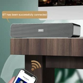 LEERFEI E91 10W Uzun Çubuk Şekilli Çift Hoparlörlü Bluetooth Ses Sistemi Siyah - 8