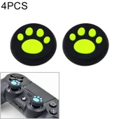 4'lü Yeşil Kedi Pati Silikon Koruyucu Kapak PS4 PS3 PS2 Xbox360 XboxOne WiiU Joystick - 1