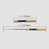 27 cm Taşınabilir Buz Balıkçılığı Kamışı Karides ve Yem Kamışı Uzatılabilir 60 cm - 7