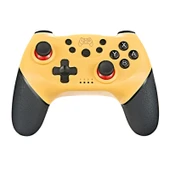 Nintendo Switch Pro Uyumlu 6 Eksenli Bluetooth Sarı Joypad Oyun Kumandası - 1