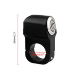 Motosiklet 22mm Gidon Montajlı Anahtarı Kırmızı Gösterge Işıklı Far Tehlike Fren Güç Anahtarı - 4