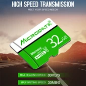 MICRODATA 32GB U1 Yeşil Beyaz TF Micro SD Hafıza Kartı - 9