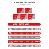Microdata 256GB Class10 Kırmızı Gri TF Micro SD Hafıza Kartı - 9