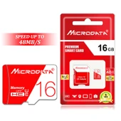 MICRODATA 16GB Yüksek Hızlı U1 Kırmızı Beyaz TF Micro SD Hafıza Kartı - 7