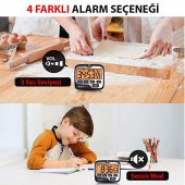 Thermopro Tm01 Mutfak,Spor, Ders Alarmlı Işıklı Kronometre, Geri Sayım Sayacı Ve Dijital Saat - 3