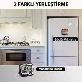 Thermopro Tm01 Mutfak,Spor, Ders Alarmlı Işıklı Kronometre, Geri Sayım Sayacı Ve Dijital Saat - 6