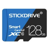 STICKDRIVE 128GB Yüksek Hızlı U3 Mavi Siyah Micro SD Hafıza Kartı - 1