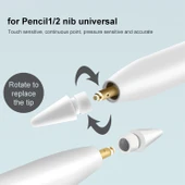 Apple Pencil 1 ve 2 Uyumlu 2'li Orijinal Stylus Ucu - 3