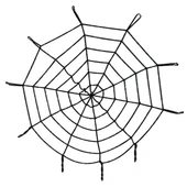 Halloween Cadılar Bayramı Örümcek Ağ Dekor Siyah - 1