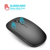 HXSJ M80 Kablosuz Optik Sessiz Mouse 2.4GHz 1600DPI Ayarlanabilir Hız Gri - 9