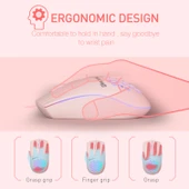 MKESPN SXS-838 Siyah RGB Aydınlatmalı Kablolu Type-C Oyuncu Mouse - 4