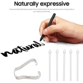Samsung Galaxy Tab S8 S7 S6 Note20 Note10 S23 Ultra S22 Ultra Uyumlu Gri Evrensel Stylus Kalem Ucu 6'lı Set - 4