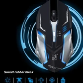 Chasing Leopard K1 USB Kablolu Optik Oyuncu Mouse 1600 DPI Ayarlanabilir 3 Hızlı LED Işıklı Sessiz Siyah 1.3m Kablo - 8