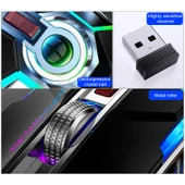 YINDIAO A5 Kablosuz Sessiz Gaming Mouse Siyah 2.4GHz 1600DPI Ayarlanabilir RGB Işıklı - 6