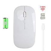 HXSJ M80 Beyaz Kablosuz Optik Sessiz Mouse 2.4GHz 1600DPI Ayarlanabilir Hız - 2