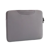 15.4 inç Hava Geçirgen Taşınabilir Laptop Kılıfı Gri - MacBook Air Pro Lenovo Uyumlu - 3