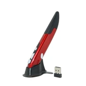 Kırmızı 2.4G Kablosuz Optik Kalem Mouse 1600 DPI Ayarlanabilir USB Alıcılı - 1