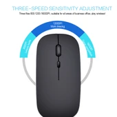 HXSJ M80 Beyaz Kablosuz Optik Sessiz Mouse 2.4GHz 1600DPI Ayarlanabilir Hız - 11