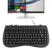 KB-301B Multimedya Mini Kablolu Notebook Klavye Cangjie Versiyonu Siyah - 1
