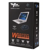 2.4GHz USB Alıcılı Ayarlanabilir 1200 DPI Kablosuz Optik Mouse Sarı - 6