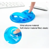 Montian 2'li Şeffaf Silikon Kalp Şeklinde Mouse Bilek Destekleyici Rastgele Renk - 2