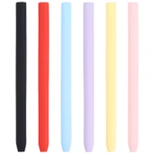 Apple Pencil 1 Uyumlu Mor Silikon Koruyucu Kılıf 4 in 1 Karikatür Hayvan Desenli - 2