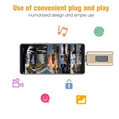 Richwell 3 in 1 128GB Metal USB Flash Bellek Type-C 8 Pin USB 30 OTG Fonksiyonlu Gri - 6