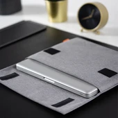 POFOKO A200 13.3 inç Siyah Su Geçirmez Polyester Laptop İç Çantası - 9
