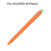 Sevimli Havuç Sıvı Silikon Koruyucu Kılıf Huawei M-Pencil için Kalem Kapağı ve Uç Koruyucu Turuncu - 2