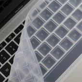 MacBook Pro ve Air 13 15 TPU Klavye Koruyucu Film Beyaz - 5