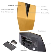 2.4GHz USB Alıcılı Ayarlanabilir 1200 DPI Kablosuz Optik Mouse Sarı - 4