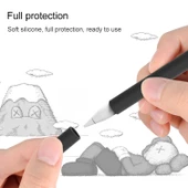 Apple Pencil 2 Orta Parmak Şeklinde Silikon Koruyucu Kılıf Yeşil - 3