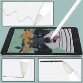 Apple Pencil 1 ve 2 Uyumlu M2 Kısa Metal Uç Beyaz - 7
