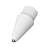 Apple Pencil 1 ve 2 Uyumlu Beyaz Metal Uç Değiştirme Kalem Ucu - 1