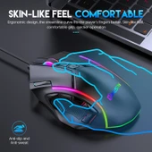 MKESPN X15 Kablolu RGB Aydınlatmalı 12800 DPI 12 Tuşlu Makro Oyuncu Mouse - 5